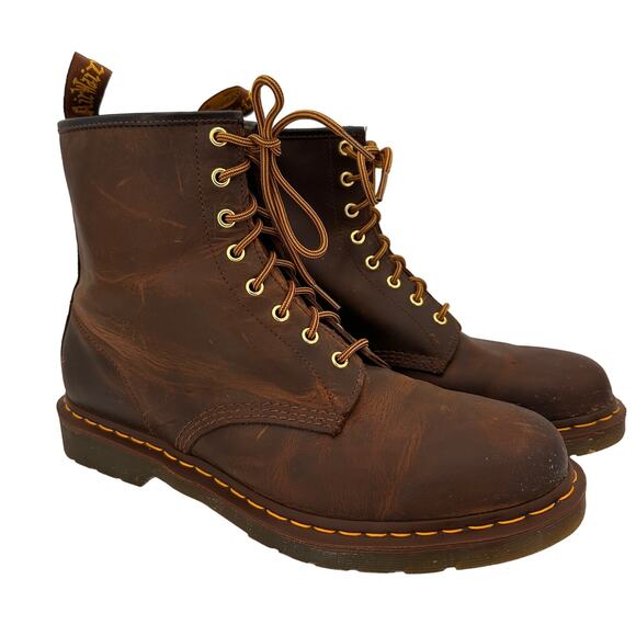 Dr. Martens Doc's Doc Martens #11822 Brown Leather Tall Boots Size 12